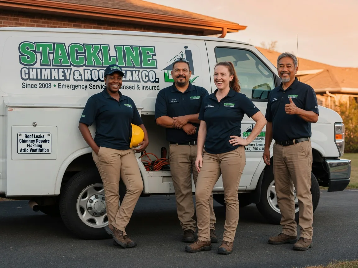 Chimney flashing repair company in Collins, OH